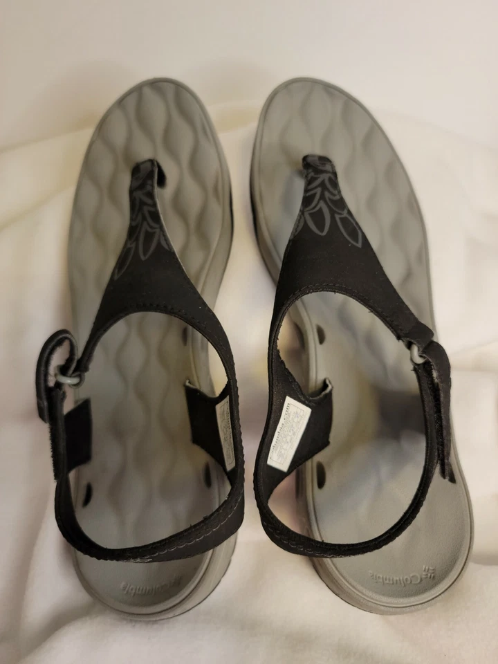 Sandalia Columbia Suntech Vent Correa T Confort Negra Floral Mujer Talla 10 Foto 2 de 4