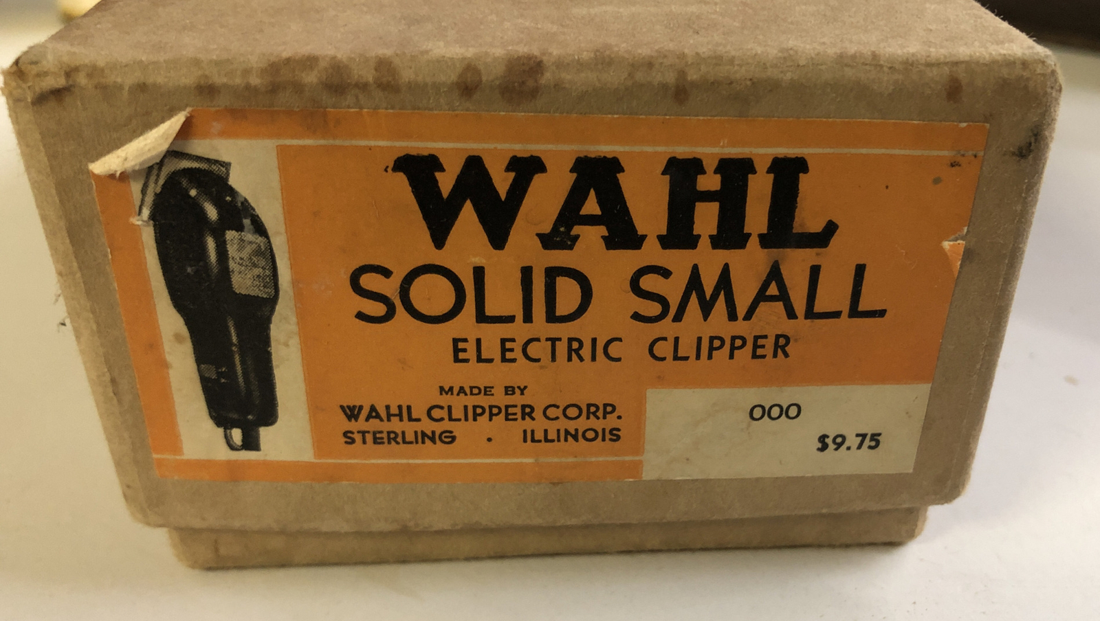 Vintage Wahl Model Solid Small H Hair Trimmers Clippers In Orig Box Mint