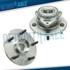 4x4 Pair Front Wheel Bearing and Hub for 2000 2001 Dodge Ram 1500 4WD Non-ABS