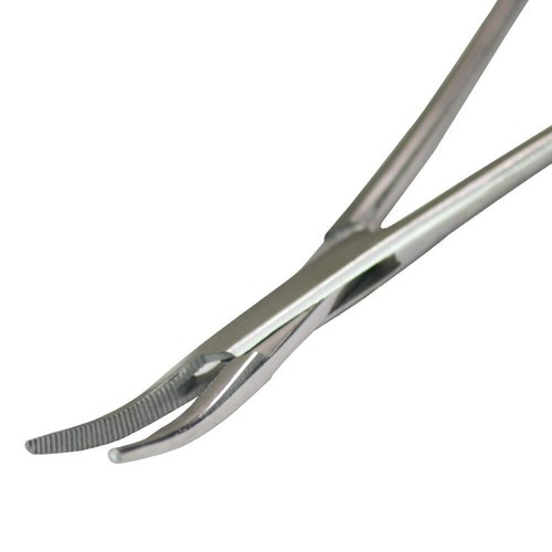 2 PCS Pet Ear Nose Hair Puller Set Straight Curved Hemostat Locking Forceps - Picture 9 of 9
