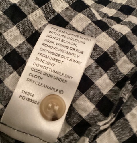 SPORTSCRAFT Gingham black/white shirt Pre-Owned as new condition - Picture 10 of 10
