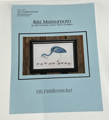 Vtg 2003 Ikki Matsumoto Cross Stitch Design Oh Fiddlersticks! Chart RK Portfolio