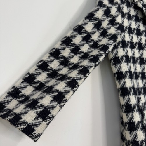 Vintage Pendleton Virgin Wool Double Breasted Coat Size 8 Houndstooth Lined - Picture 13 of 15