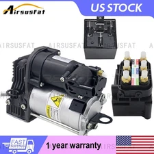 Air Suspension Compressor Pump+ Relay +Valve Block For Mercedes ML GL W164 X164