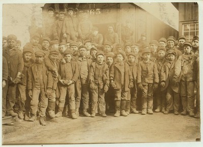 Lewis Hine Coal Mine Boys South Pittston 1911 Vintage Photo Reprint