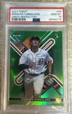 2022 Finest True Green Refractor. /99 Spencer Torkelson PSA 10 GEM MT Rookie RC