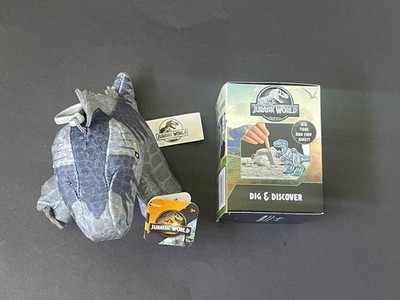 Jurassic World Dig and Discover with Jurassic World Small Clip On Plush Dinosaur
