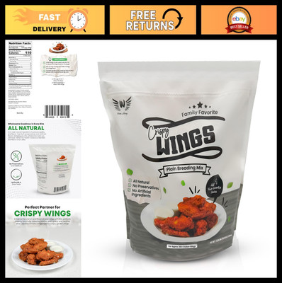 Crispy Chicken Fry Mix - All Natural, Perfect for Air & Oil Frying, 288 Wings