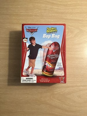 Disney Pixar Cars Lightning McQueen 2006 Socker Boppers Bop Bag New In Box