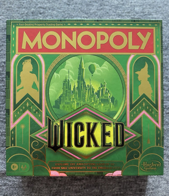 Hasbro Gaming Monopoly Wicked Board Game, Movie & TV Theme, 2+ Players, 8+