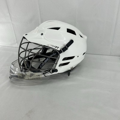 Cascade CPV-R White & Black Adjustable Lacrosse Helmet w/ Chinstrap Size S-L
