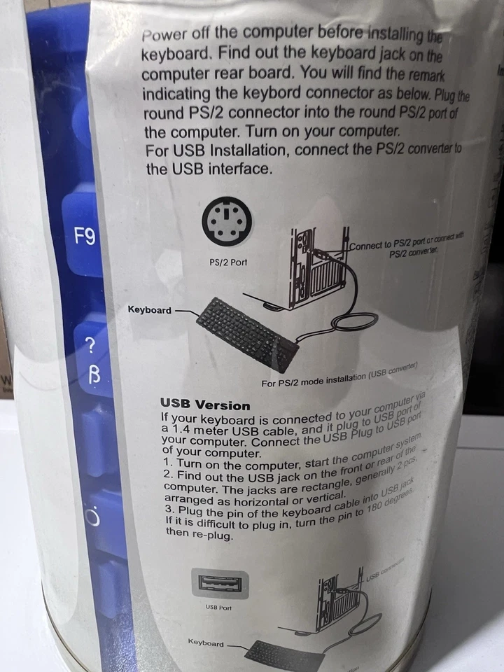 Tastatur elastisch128 Keys USB Silicone Flexible Foldable Keyboard Waterproof - Bild 3 von 4