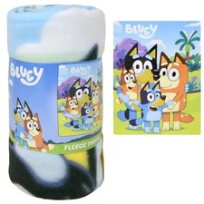 Bluey Happy Family Fleece Throw Blanket 46 x 60 Soft Cozy Kids Adults