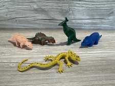 Lot Of 5Assorted Dinosaur Vintage Plastic Toys Figures Small