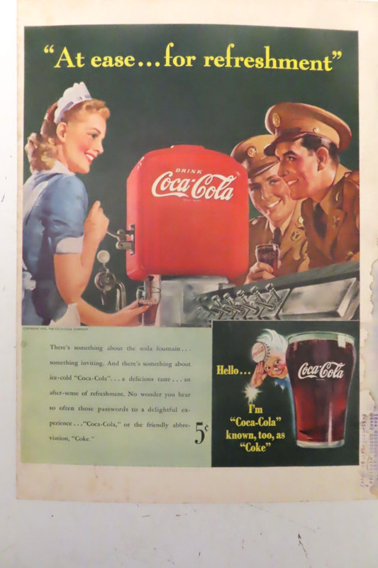 1942 Coca - Cola Advertising Original print