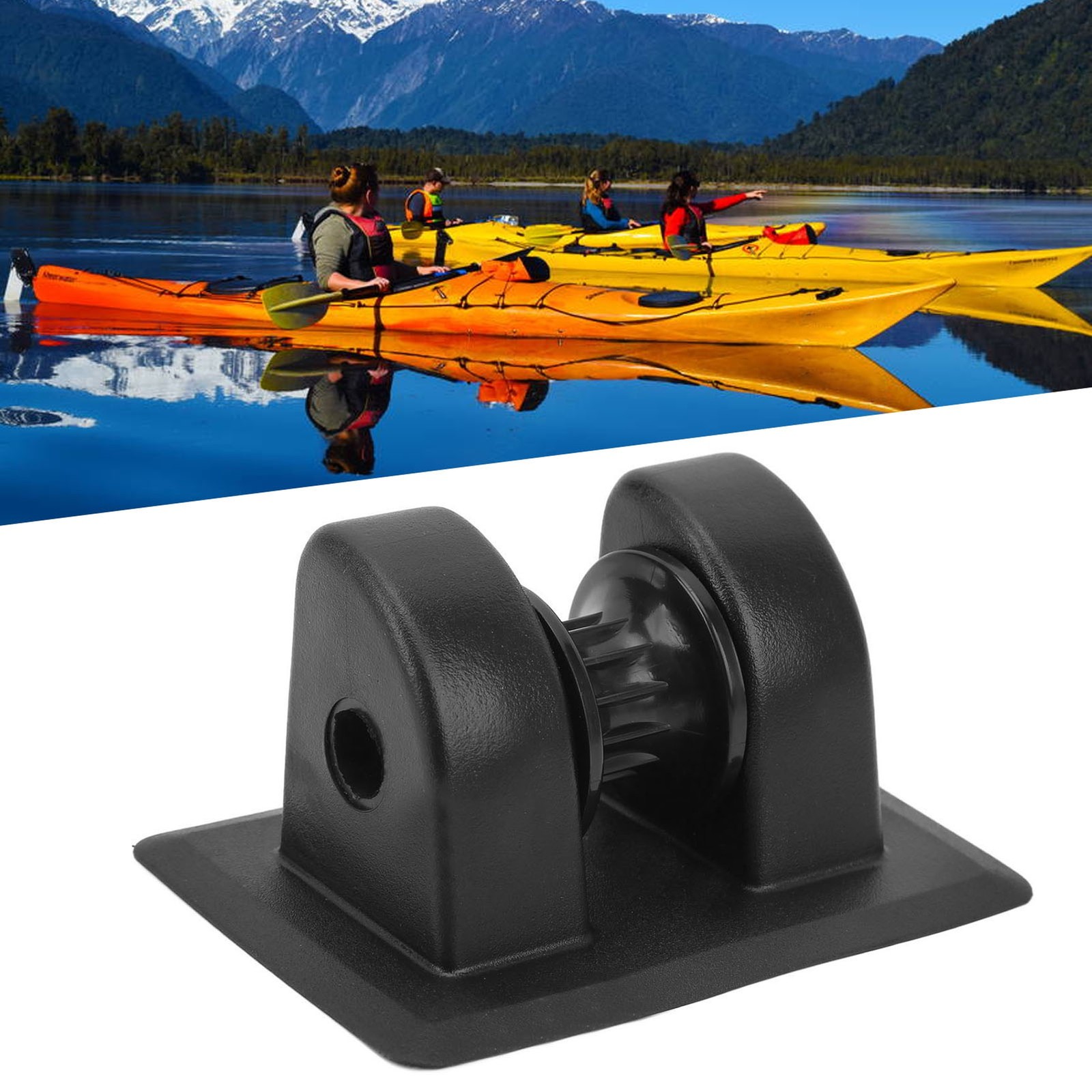 ⁺Black Inflatable Boat Holder Rope Support PVC Kayak Holder Row.