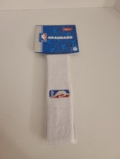 Vintage White NBA Logo Terry Headband Sweatband Basketball SEALED NEW