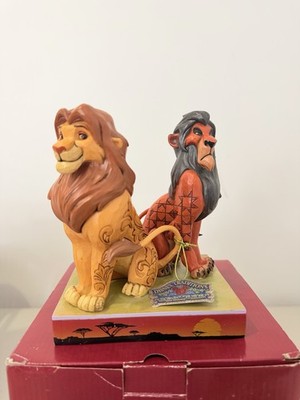 Jim Shore/Enesco Disney Lion King Simba & Scar Figurine  Proud And Petulant 