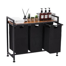 Laundry Hamper Laundry Basket Laundry Sorter with Shelf 3 Organizers Pull-Out...