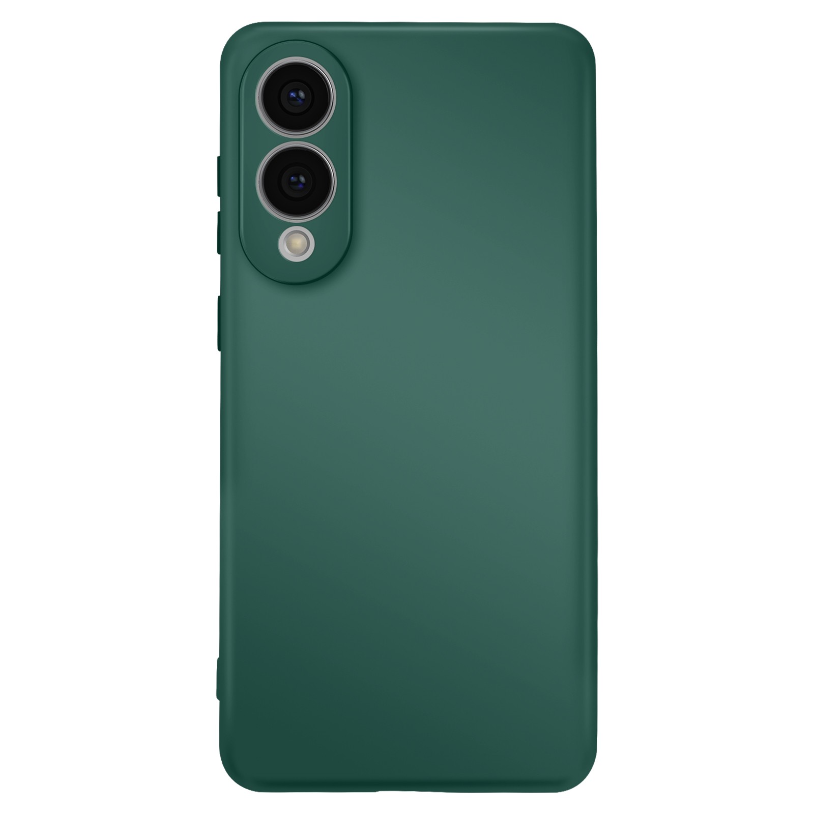 Coque Galaxy S25 Edge Avizar en silicone semi-rigide vert soft-touch