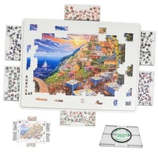 1500 Pieces Rotating Puzzle Board with 6 Sliding Drawers and Cover – 360° Lazy 
