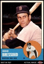 1963 Topps #188 Eddie Bressoud Red Sox 6.5 - EX/MT+
