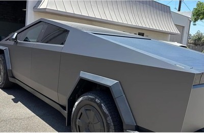 Cybertruck PreCut PPF Paint Protection Film Wrap Change Matte Meteorite Ash
