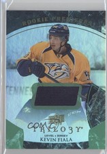 2015 Trilogy Rookie Premiere Green Rainbow Foil 581/599 Level 1 Kevin Fiala 7i2