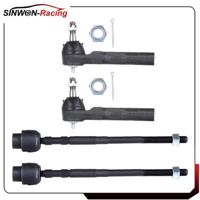 4Pcs Fit For 1995-2005 Cavalier Sunfire Steering Front Inner Outer Tie Rods