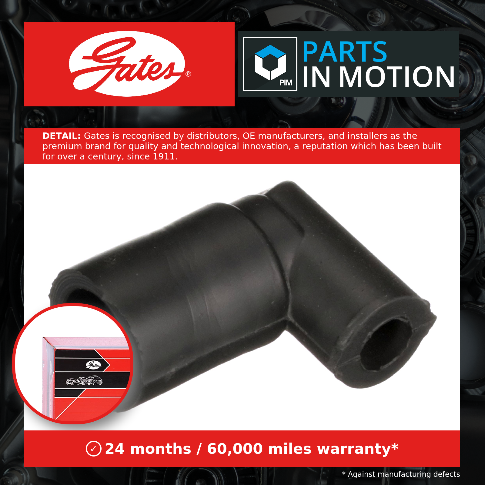Original GATES Hose Crankcase Ventilation EMH540 for Mercedes-Benz - Image 6