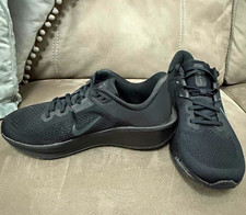 Nike Para Hombre Negro Parte Superior Baja Con Cordones Malla Entrenadores Suela de Goma