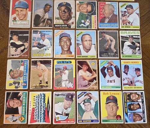 1950s-60s-70 STAR/HOF LOT MONTE IRVIN,MINOSO,JIM PALMER RC,BANKS LOW GRADE READ - Picture 4 of 23