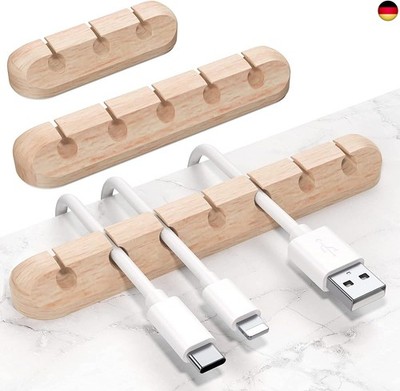 SOULWIT  Kabelhalter Kabelclips, [3 Stück] kabelmanagement Selbstklebend Kabel O