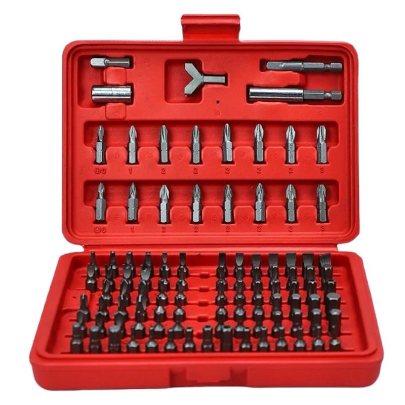 Kit 100 Inserti Giravite Cacciavite punte Trapano Avvitatore 100 Pezzi 70730 foto 2
