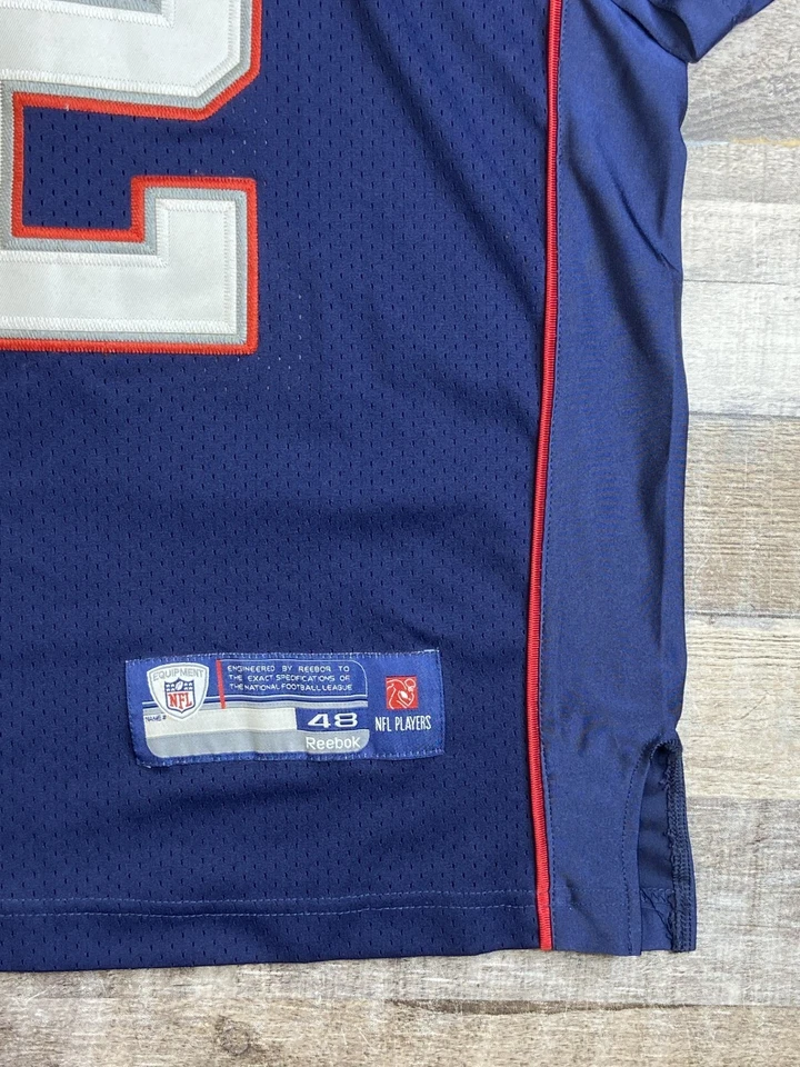 Reebok Tom Brady New England Patriots Size 48 Jersey Mens Y2K Football NFL Blue - Image 3 of 4