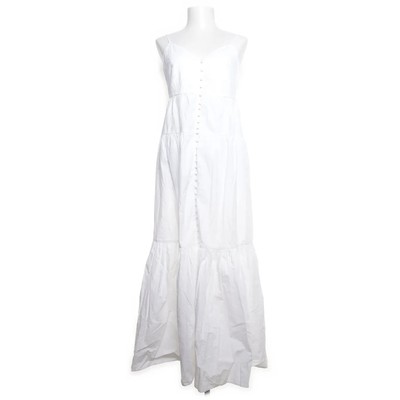 NA-KD, Maxikleid, Größe: 36, Weiß, Baumwolle, Einfarbig, Damen #lxV