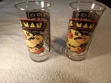 Vintage 1982 Pac-Man Drinking Glass Tumbler Bally Midway Mfg. Co. Video Game 