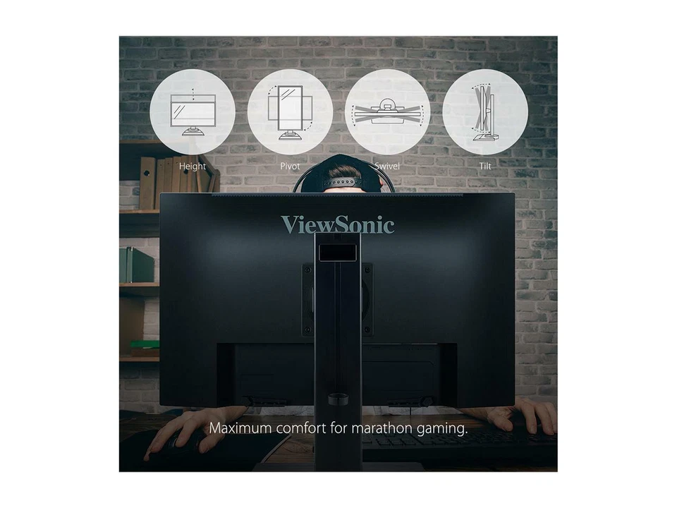 ViewSonic XG2431 24 Inch 1080p 240Hz 1ms Gaming Monitor with AMD FreeSync Premiu - Image 3 of 4