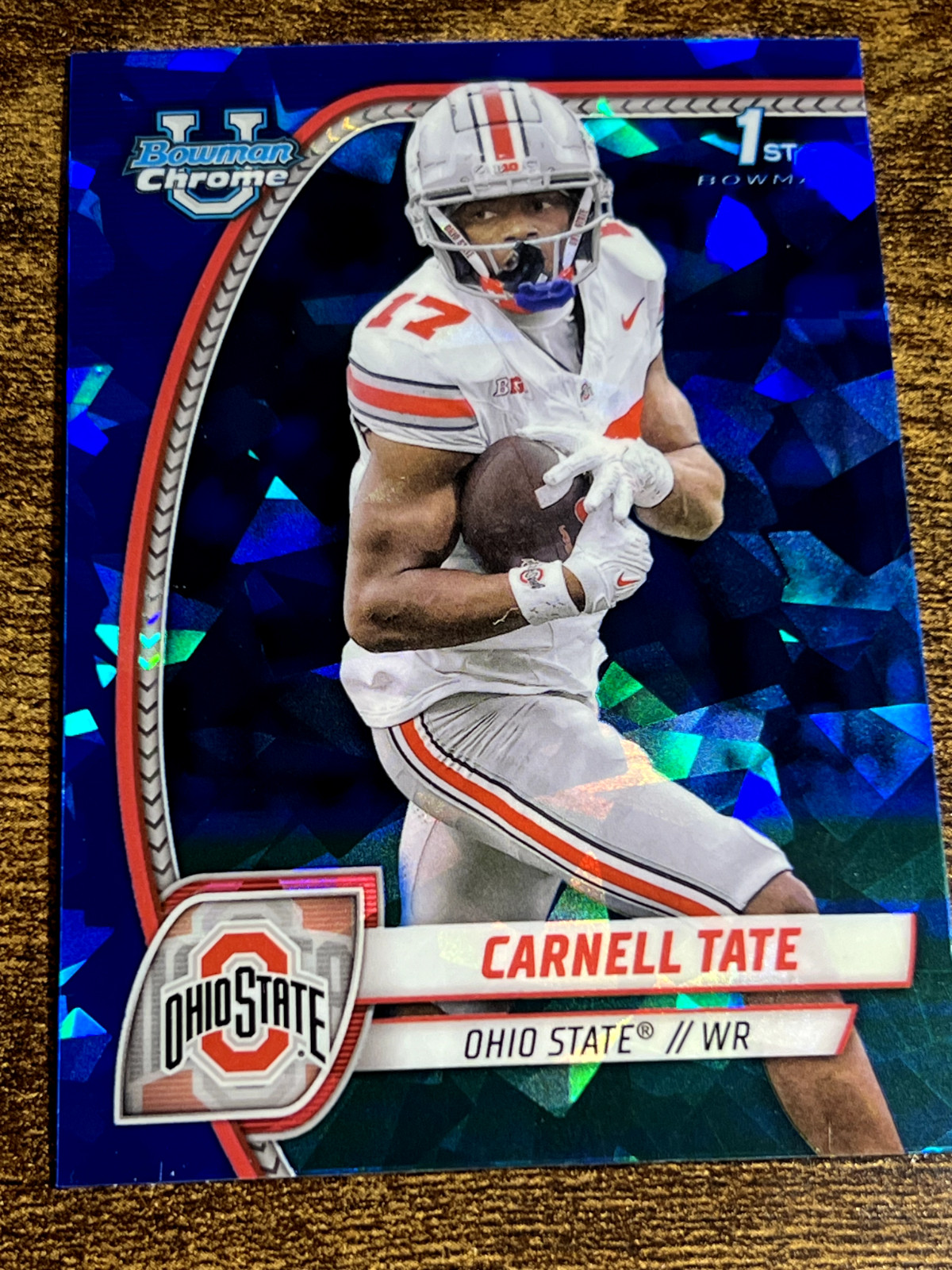 2024 Bowman Chrome University Sapphire Carnell Tate Ohio State #39 1st