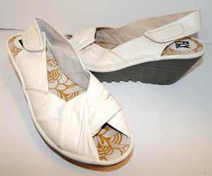 off white wedge heels