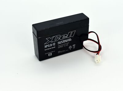 XCell Bleiakku 12V 0,8Ah mit JST Stecker für Rolladensteuerung