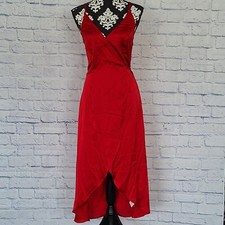 Somedays Lovin Evening Sun Wrap Dress in Red Size XS