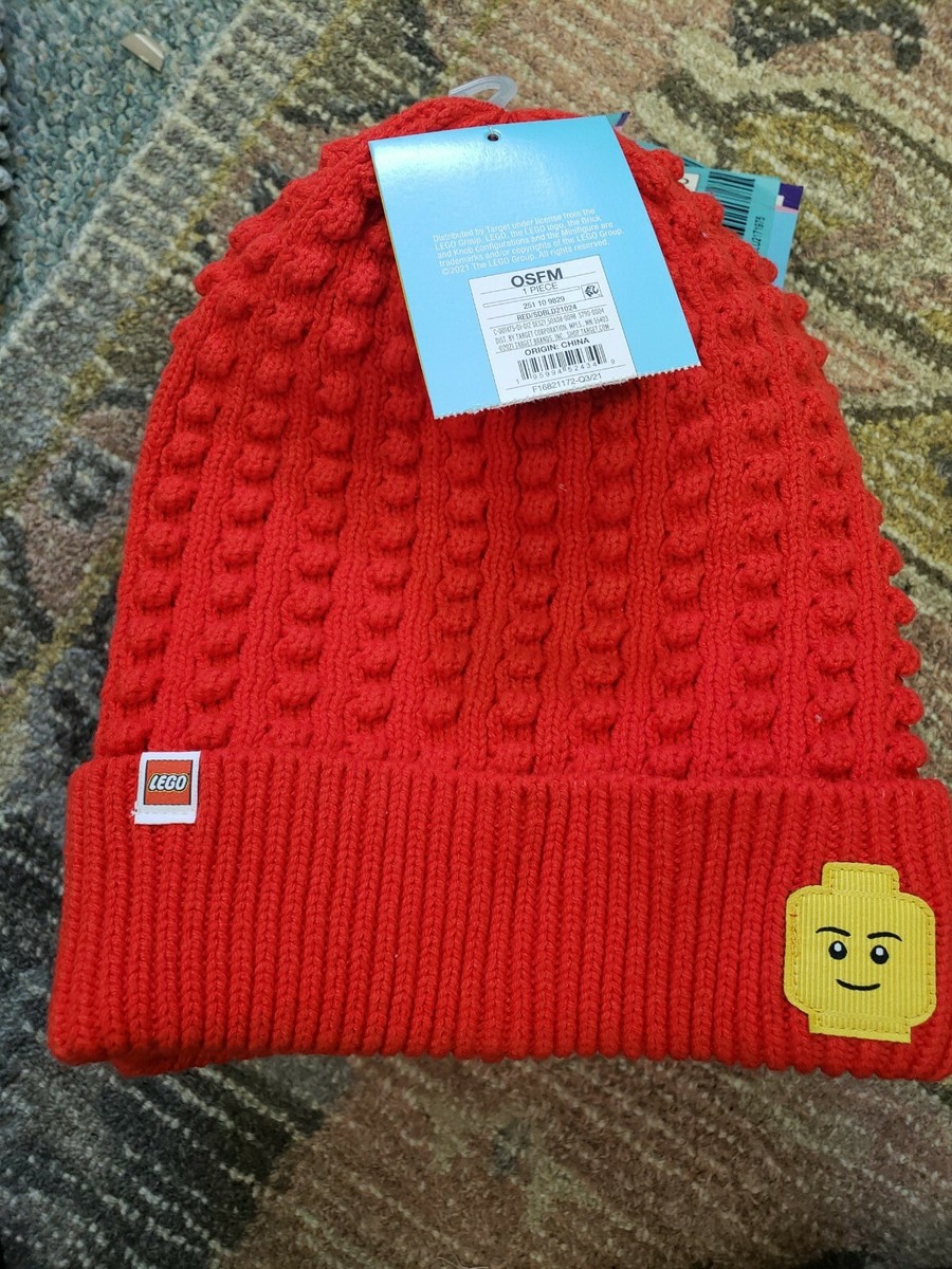 Lego X Target Collection Adult Beanie Hat Knit NWT Minifigure