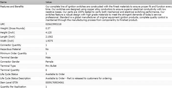 Interruptor de arranque de encendido tipo OEM para Ford E-100 Econoline 1969-1970 Foto 4 de 4
