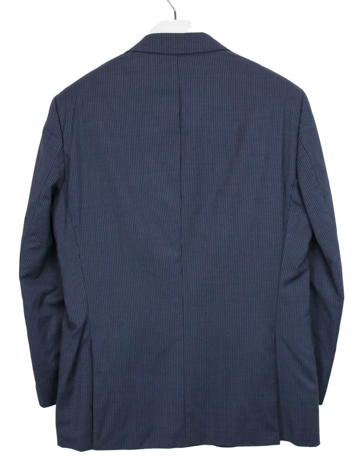 Blazer HUGO BOSS Hutson1/Gander Super 100 Para Hombre US 42 Lana Pura Rayas Formal Foto 2 de 4