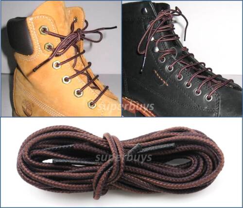 Brown 180cm Timberland Hiking Trekking Shoe Work Boot Laces Trek Hike 8/10 Eye - 第 1/3 張圖片