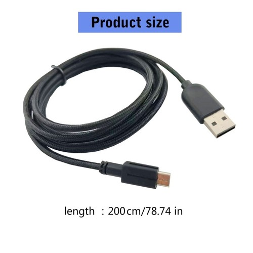Elastyczny przewód ładujący USB do 610M 310M Gaming Mouse Przewód danych - Zdjęcie 8 z 8