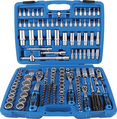 BGS Gear Lock Steckschlüssel-Satz- 192-teilig Antrieb 1/4, 3/8, 1/2 inkl. Koffer