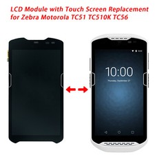 New TM050JDHG33 Zebra TC51 TC510K TC56 TC56CJ LCD Screen and Digitizer Assemlby