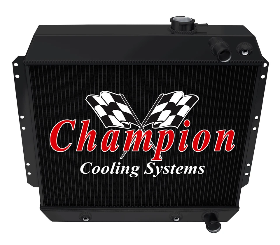 Radiador RS 3 filas acabado negro para Chevrolet Styleline Deluxe LS 1949-1952 Foto 3 de 4